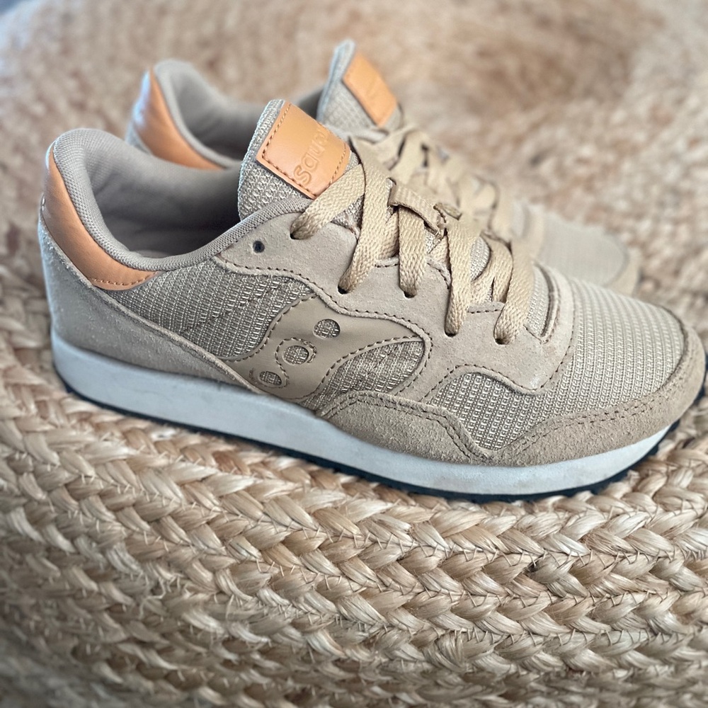Saucony Beige and Tan Athletic Shoes - Picture 3 of 7